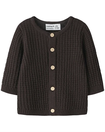Name It - NBMOlivar Knit Cardigan - Chocolate Plum